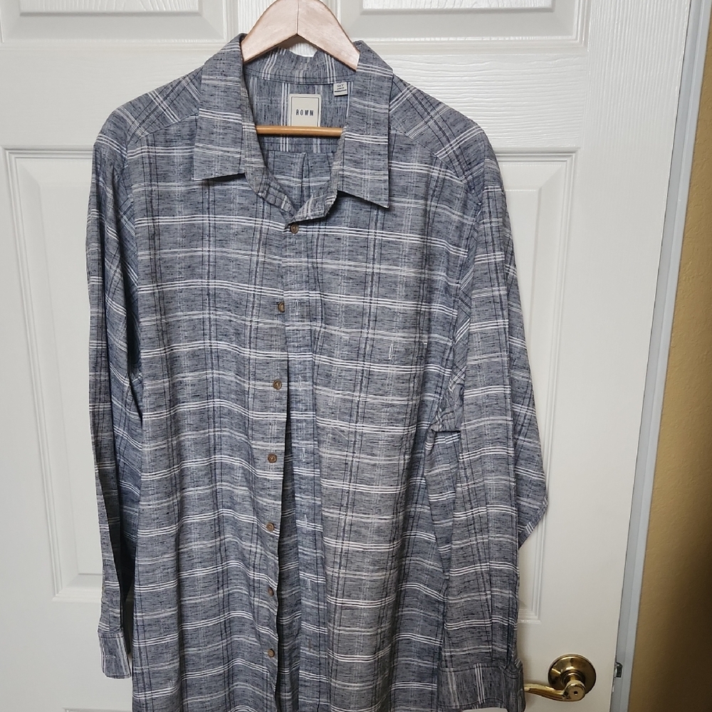 ROHM Gray Plaid Button-Up Shirt